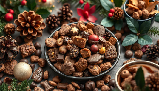 Brittle and chocolate clusters for holiday snack tables - Hill Country Chocolate