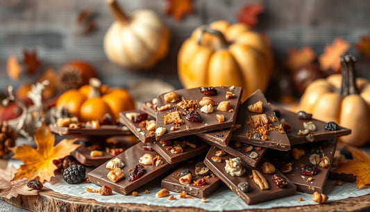 Chocolate bark flavor ideas for autumn potlucks - Hill Country Chocolate