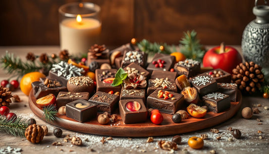 Ganache filled bar recipes for festive dessert boards - Hill Country Chocolate