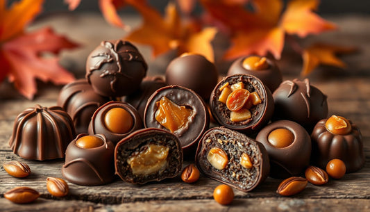 Praline filled bonbon flavors perfect for autumn - Hill Country Chocolate
