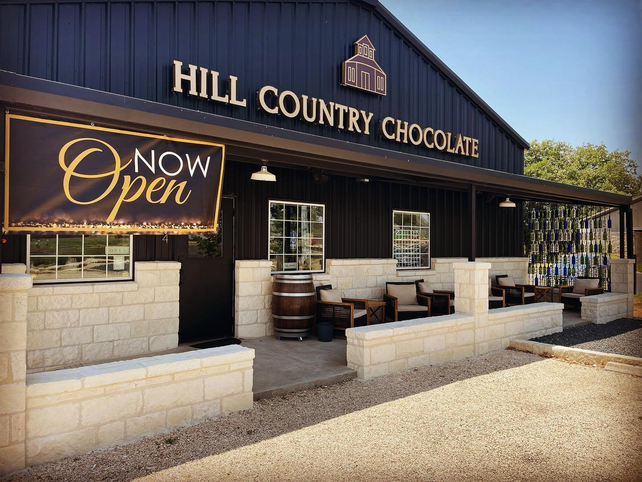 Hill country chocolates is now open.