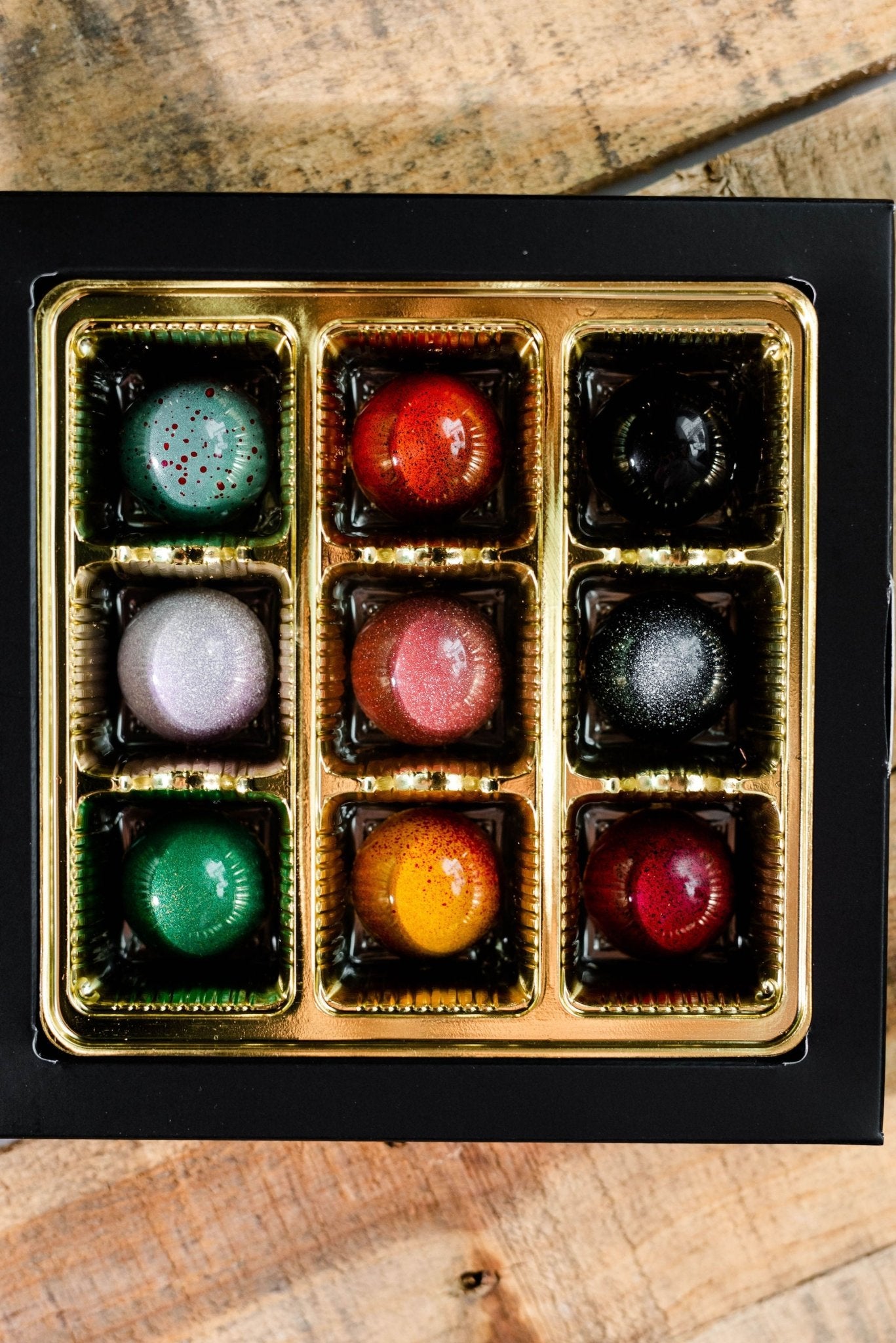 9 piece Signature Artisanal Bonbon Collection - Hill Country Chocolate