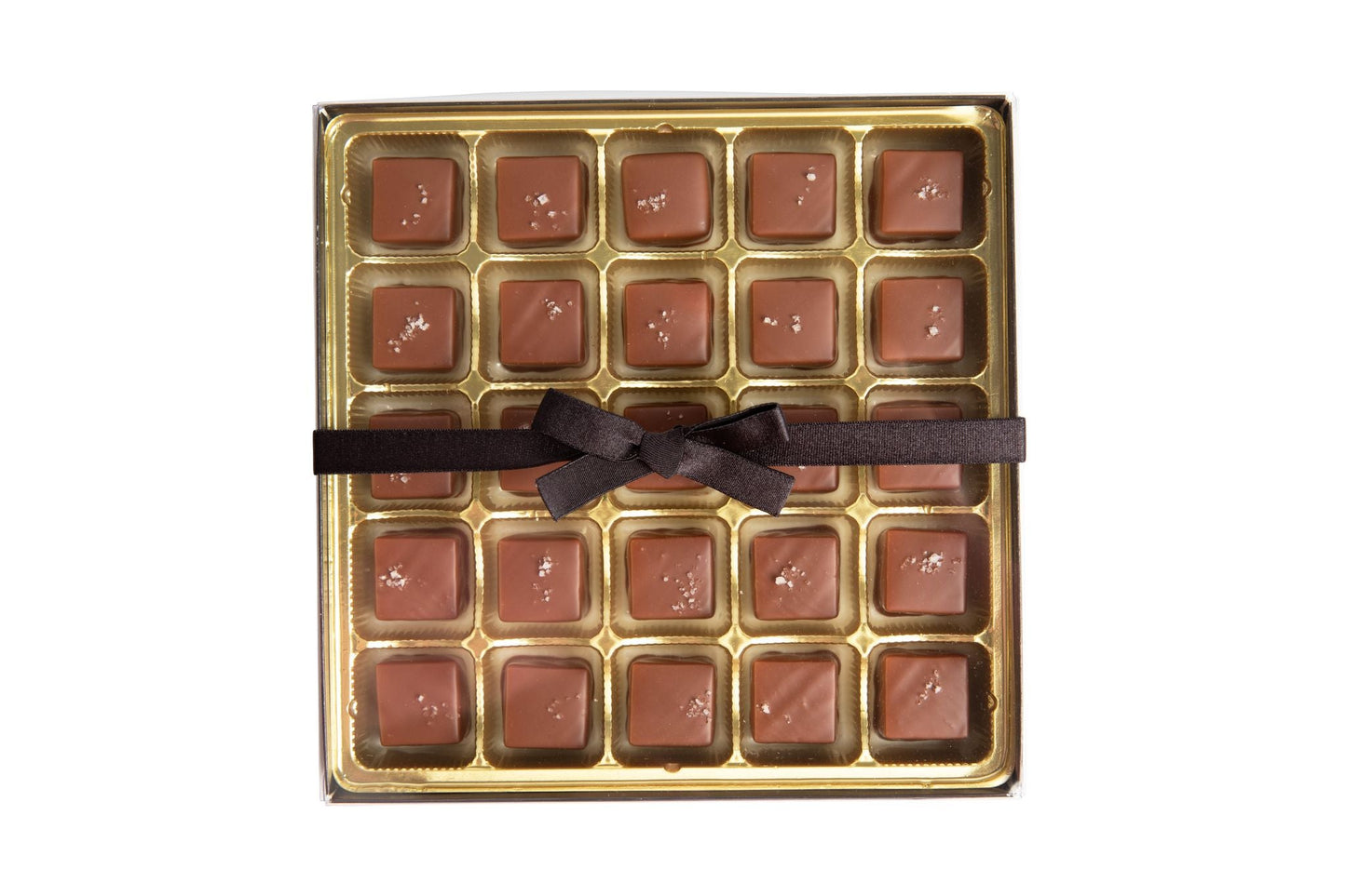 Milk Chocolate Sea Salt Caramels | 25 piece Box - Hill Country Chocolate