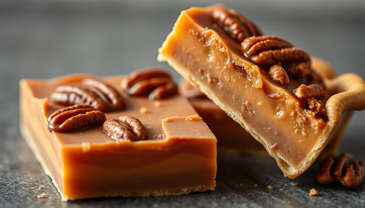 Caramel note bars that complement pecan pies - Hill Country Chocolate