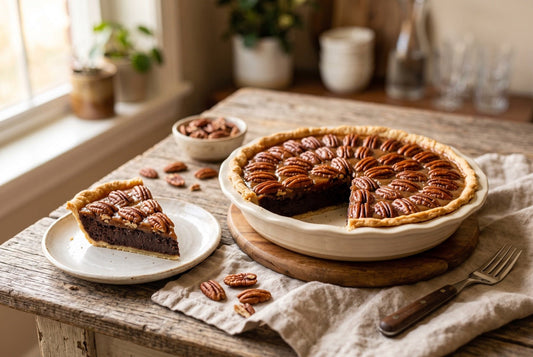 Chocolate Pecan Pie: Texas Pecans, and Why You Can Skip the Corn Syrup - Hill Country Chocolate