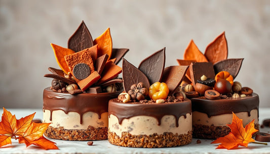 Chocolate shards decor for fall cakes and tortes - Hill Country Chocolate