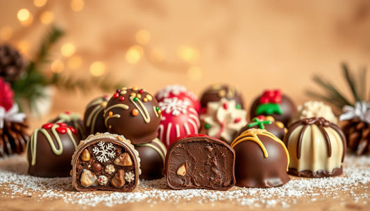 Couverture chocolate tips for glossy holiday bonbons - Hill Country Chocolate
