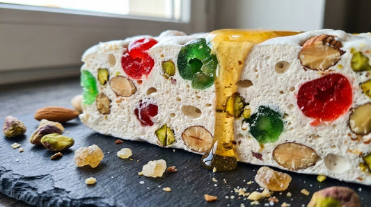 Easy Christmas Candy Nougat Recipe with Gumdrops - Hill Country Chocolate