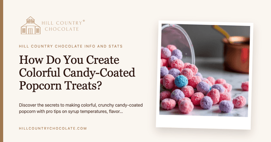 How Do You Create Colorful Candy-Coated Popcorn Treats? - Hill Country Chocolate