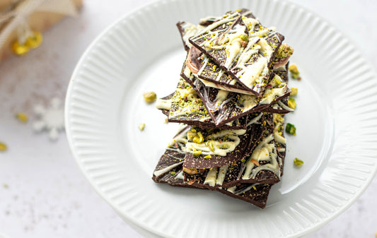 Indulge in the Exquisite Fusion of Pistachios and Dark Chocolate: A Gourmet Bark Adventure! - Hill Country Chocolate