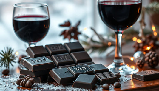 Seventy percent cacao bars that pair with cabernet in December - Hill Country Chocolate