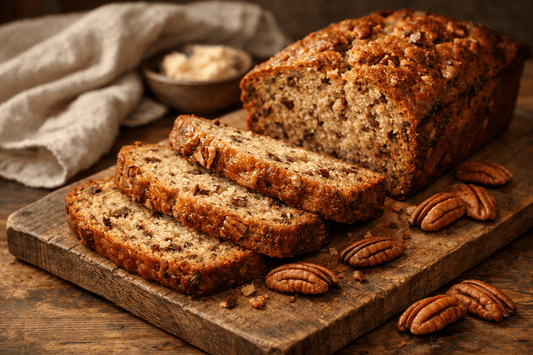 Texas Pecan Banana Bread with Hill Country Flair - Hill Country Chocolate