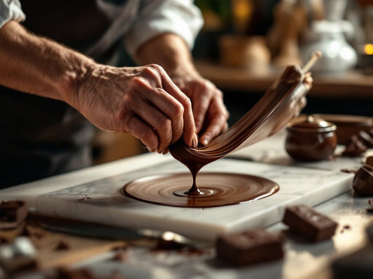 What is the tabling method in chocolate tempering? - Hill Country Chocolate