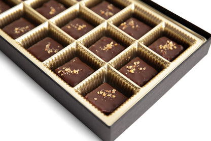 9 piece Signature Artisanal Bonbon Collection & Dark Chocolate Pecan Butter Toffee Combo - Hill Country Chocolate