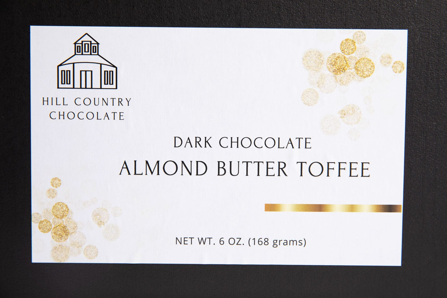 Dark Chocolate Almond Butter Toffee 15 pieces | Bite-size - Hill Country Chocolate