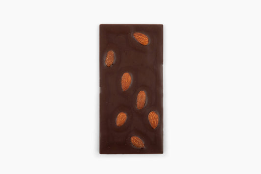 Dark Chocolate Whole Roasted Salted Almond Bar - Hill Country Chocolate