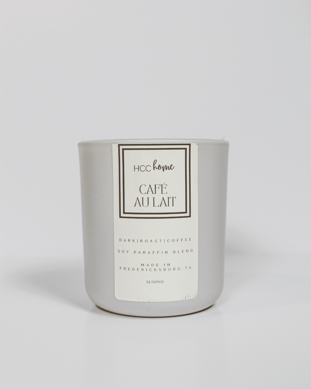 HCC Home Candle - Cafe Au Lait - Hill Country Chocolate