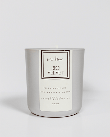 HCC Home Candle - Red Velvet - Hill Country Chocolate