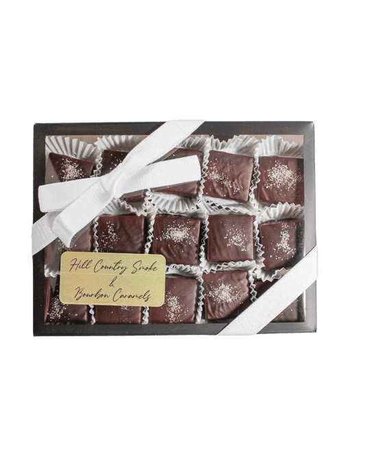 Hill Country Smoke & Bourbon Caramels - Hill Country Chocolate