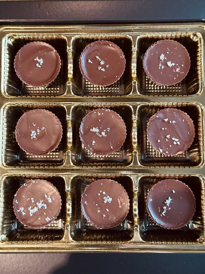 Sea Salt Caramel Peanut Butter Cups - Hill Country Chocolate