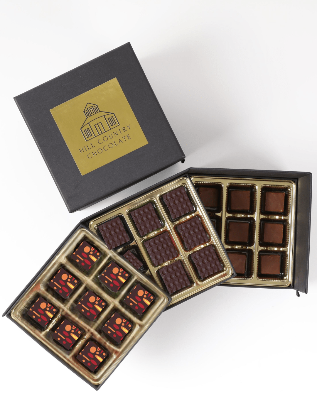 Shared Decadence 3 - tier Gift Box - Hill Country Chocolate